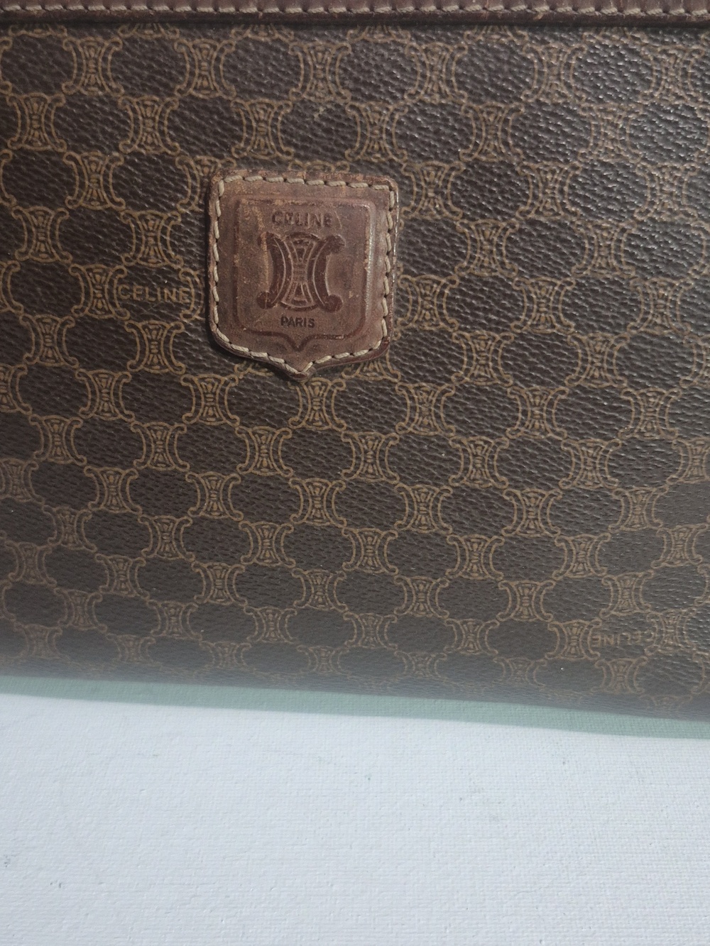 Vintage Celine Brown Monogram Bag - Picture 4 of 13
